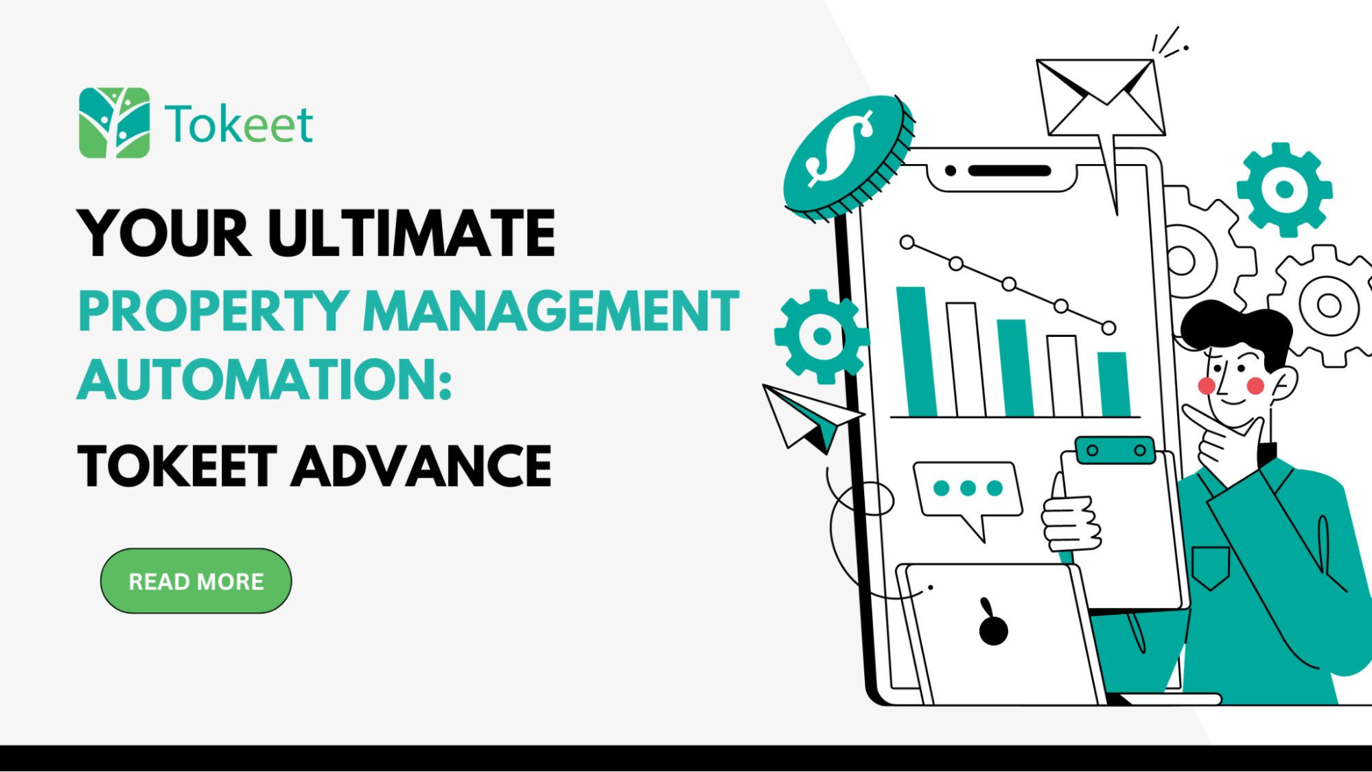 Visual saying Tokeet Advance: Your Ultimate Property Management Automation